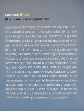 LIBROS LORENZO SILVA Crimen y Misterio