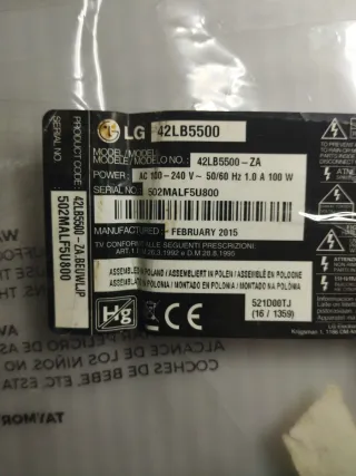 Despies LG 42LB5500 EAX65361505 EAX65423701(2.1)