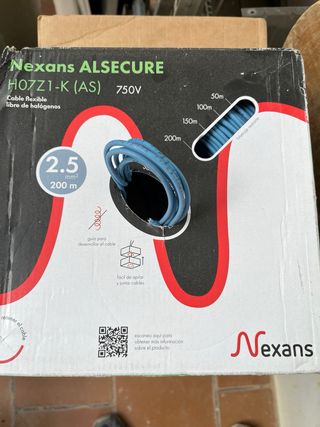 Cable Nexans H07Z1-K (AS) 2.5mm² 750V