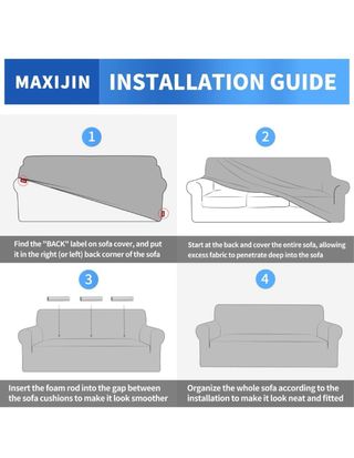 Funda sofá MAXIJIN Terciopelo 3 plazas Teal