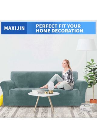 Funda sofá MAXIJIN Terciopelo 3 plazas Teal
