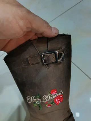 Stivali Harley-Davidson Marrone con Rose