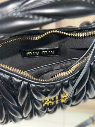 Borsa Miu Miu nera trapuntata