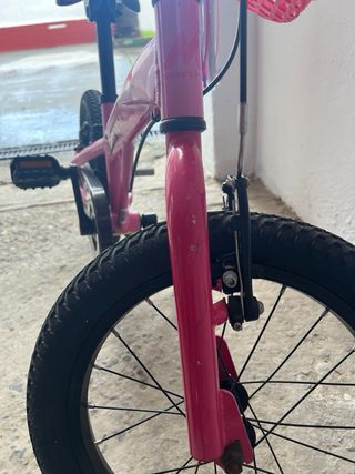 Bicicleta Infantil Rosa Monty 103 niña 16 pulgadas