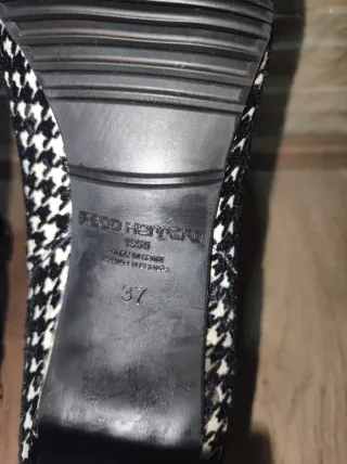 Botines pata de gallo tacón