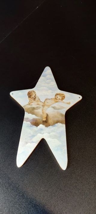 Decorazione Stella Legno Vintage