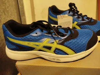 Deportivas Asics Azul y Amarillo