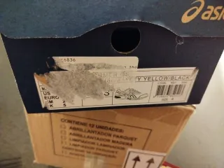 Deportivas Asics Azul y Amarillo