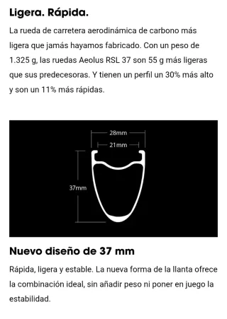 Ruedas de carbono para bicicleta