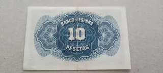 2 Billetes 10 Pesetas 1935 Serie B