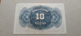 2 Billetes 10 Pesetas 1935 Serie B