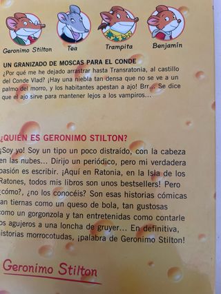 Un granizado de moscas para el conde: Geronimo ...