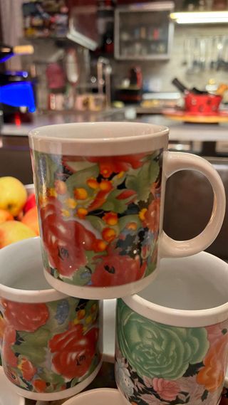 Set 9 Tazze The/Cappuccino Floreale