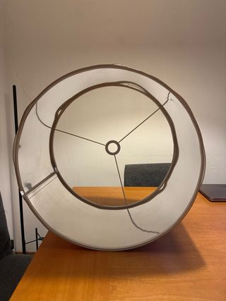 Pantalla lámpara bronce metal