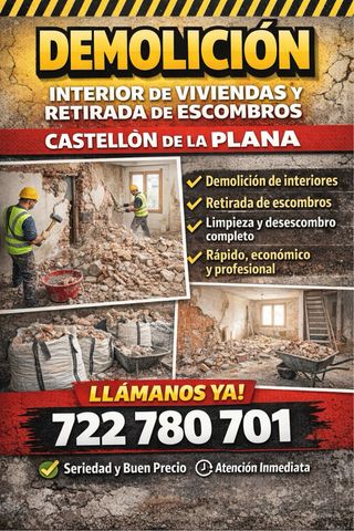 Desescombramos y demolemos viviendas