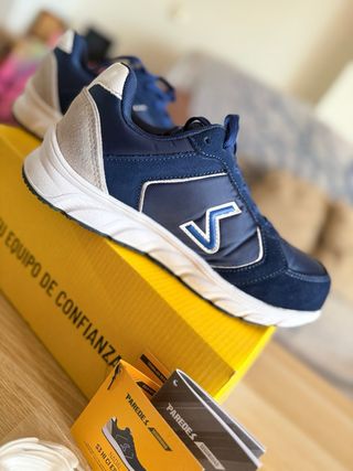 Zapatos de Seguridad Paredes Azul/Blanco