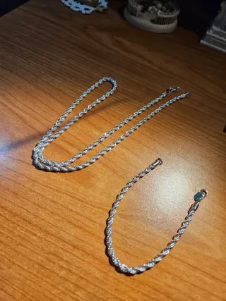 Set Collana e Bracciale Argento 925