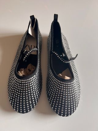 Bailarinas Zara Brillantes Talla 38