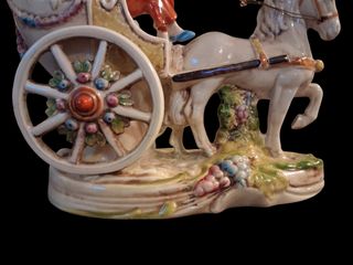 Porcellana Gräfenthal "Ragazzo con carrozza"