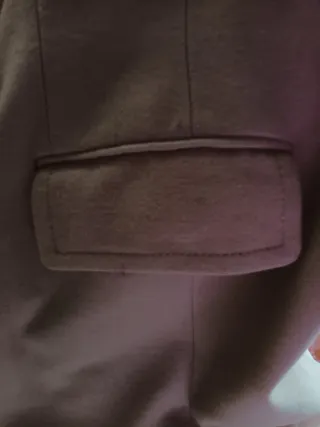 Abrigo largo mujer beige