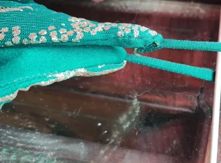 Vestido Fiesta Paparazzi Verde y Dorado