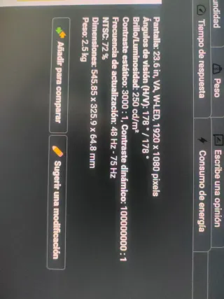 Monitor Curvo Acer ED24QRwi 23.6 Blanco