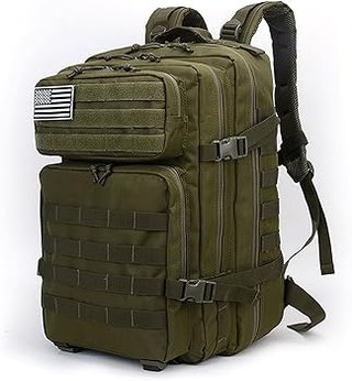 Mochila Táctica 50L Viajes Gym Verde