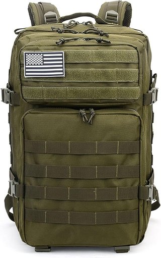 Mochila Táctica 50L Viajes Gym Verde