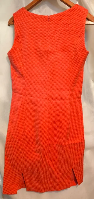 Vestito rosso medio 48% cottone IT 44