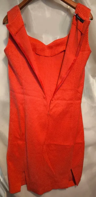 Vestito rosso medio 48% cottone IT 44