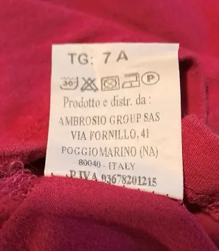 Maglietta felpata bambina 7 anni