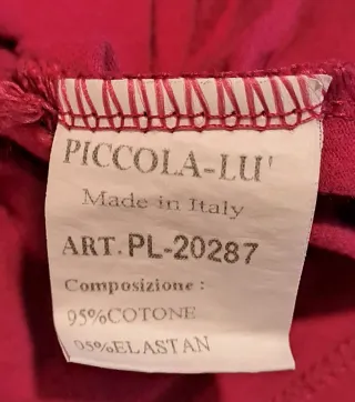 Maglietta felpata bambina 7 anni