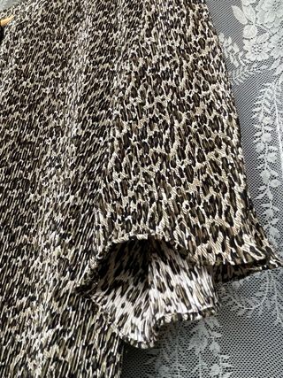 Blusa vintage animal print manga corta