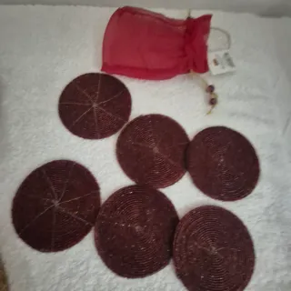 Bajoplatos y posavasos abalorios NUEVO Navidad