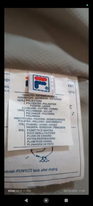 Giubbotto invernale blu