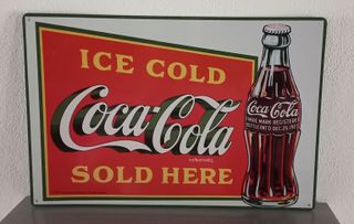 Cartel Coca Cola Vintage Ice Cold