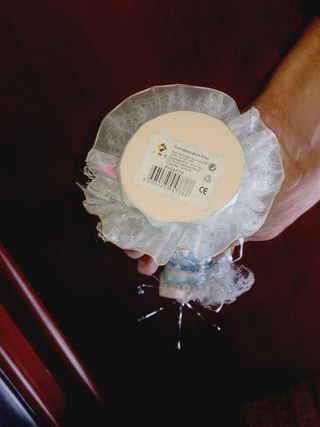 Manequim Vintage para Jóias Azul e Branco