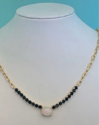 Collar Plata Espinela y Ópalo