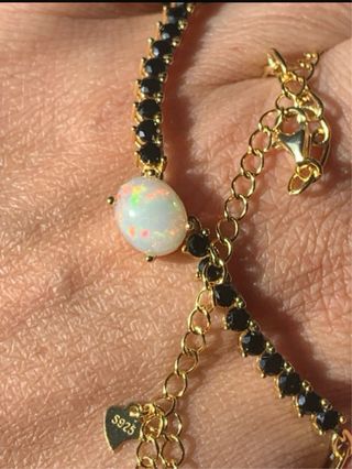 Collar Plata Espinela y Ópalo