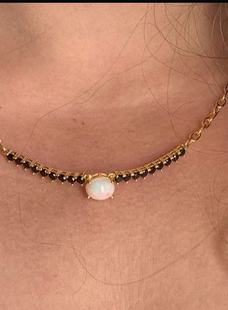 Collar Plata Espinela y Ópalo