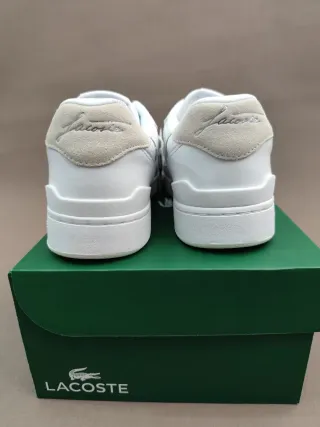 Zapatillas Lacoste Blancas y Beige