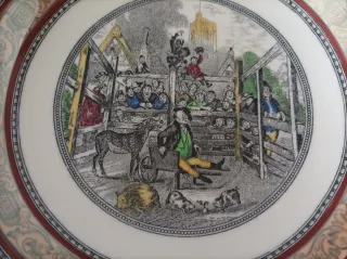 Plato Adams porcelana decorado