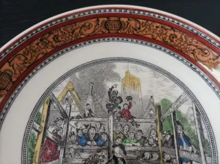 Plato Adams porcelana decorado