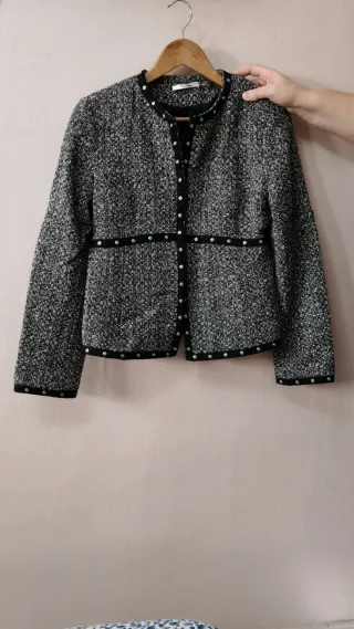 Blazer elegante Buron negro y gris