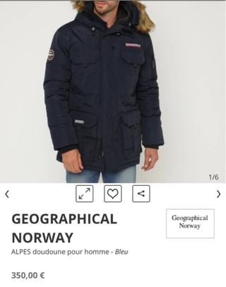 Abrigo Norway negro hombre