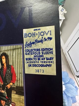 Bon Jovi LP Edición Limitada Lay Your Hands On Me