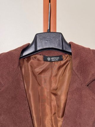 Blazer Vertigo marrone velluto a coste