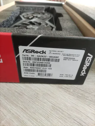 ASRock RX 6700 XT Challenger Tarjeta Gráfica