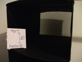 Perchero/Burra, estantes tela negra burra, cesta