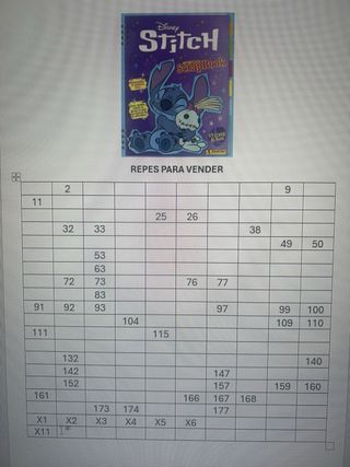 Cromos Stitch Disney Scrapbook Panini